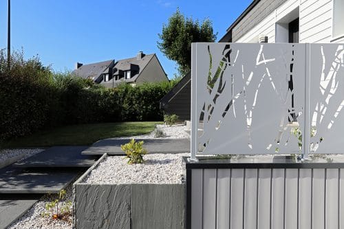 Panneau aluminium décor blanc