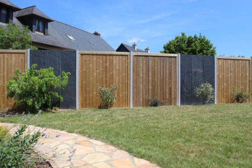 Clôture bois pleine