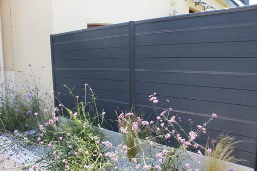 Clôture composite gris anthracite