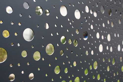 Clôture aluminium avec décor