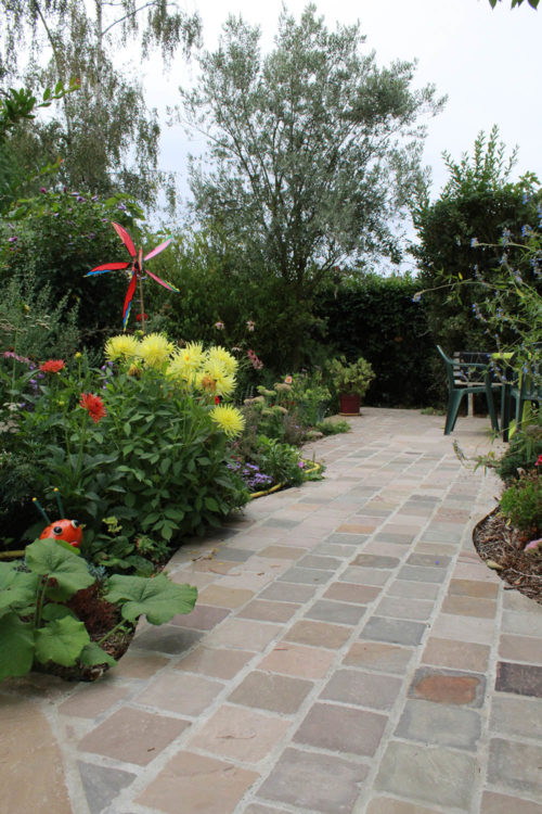 Terrasse en pavé grès métissay