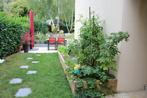 Bac potager en bois