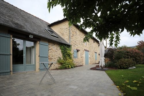Terrasse pavé béton