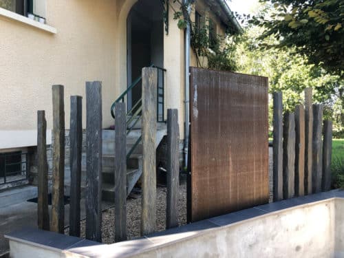 Garde-corps piquets de schiste