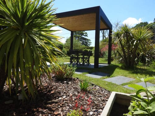 Pergola aluminium et bois
