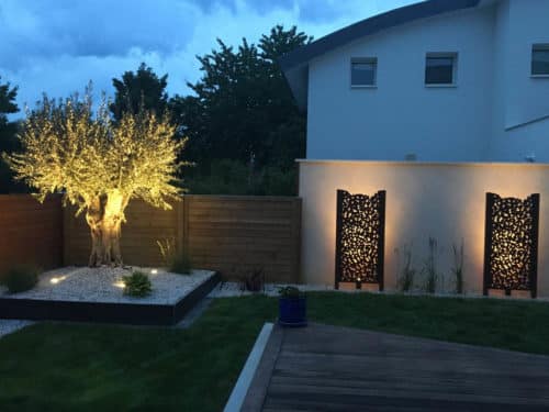 Panneau décor aluminium lumière