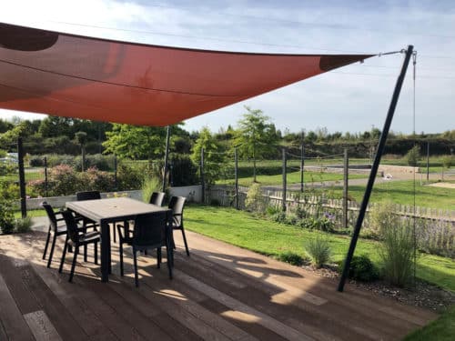Voile d'ombrage terrasse