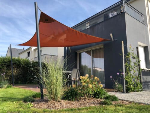 Voile d'ombrage terrasse