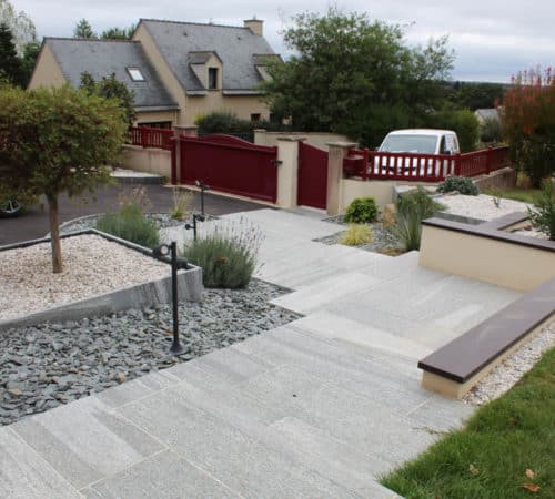 Allée en dallage