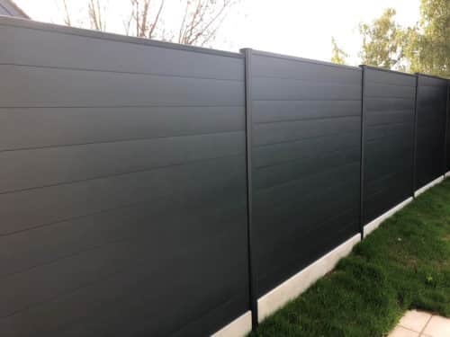 Clôture aluminium gris anthracite