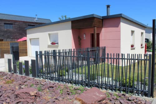 Clôture aluminium barreaudage gris anthracite