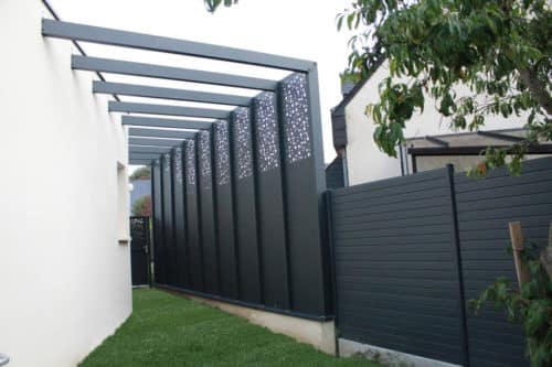 Clôture aluminium gris anthracite