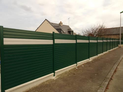 Clôture aluminium vert