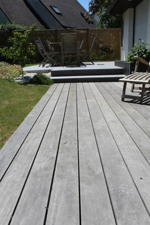 Terrasse en bois exotique