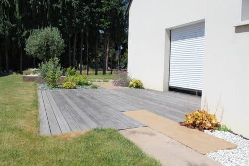 Terrasse en bois exotique