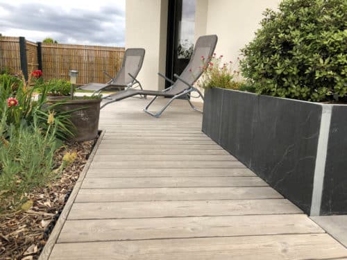 Terrasse en thermopin