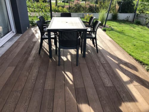 Terrasse en composite minérale