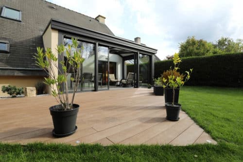 Terrasse en composite minérale