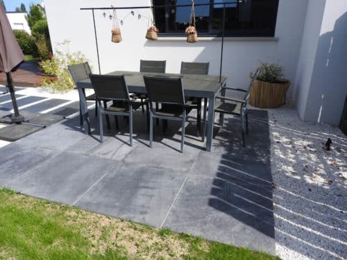 Terrasse grès cerame