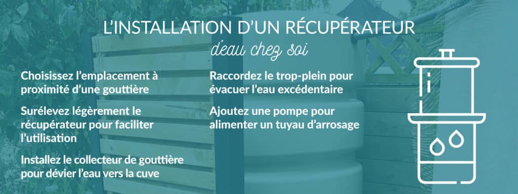 étapes d’installation d’une cuve de récupération dans son jardin