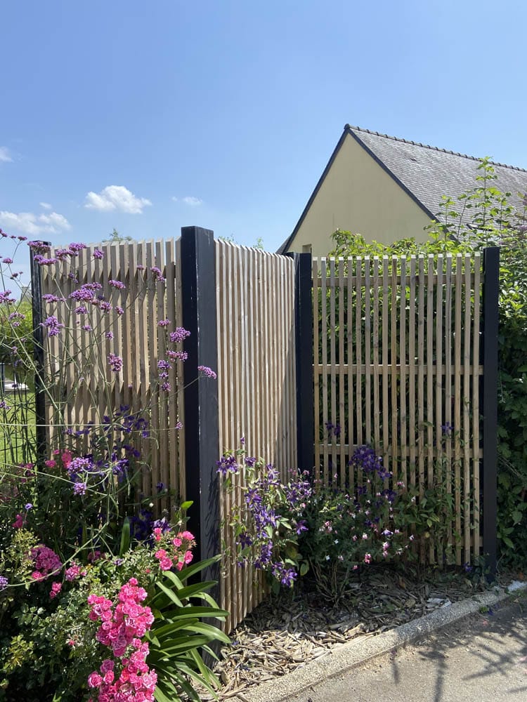 treillis bois robinier jardin naturel Ille-et-Vilaine